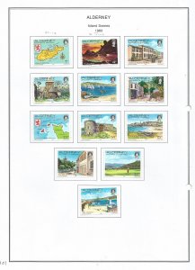 ALDERNEY - 1983 - Island Scenes - Perf 12v Set - Mint Lightly Hinged