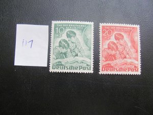 BERLIN 1951 MNH SC 9NB6-7 SET  XF $35 (117)