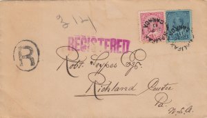 Canada - Oct 21, 1911 Halifax, NS Registered Hechler Cover to States