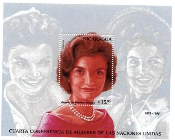 Nicaragua 1996 - Jacqueline Kennedy - Souvenir Stamp Sheet - Scott #2165- MNH