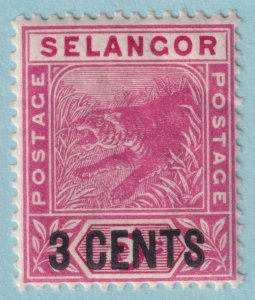 MALAYA - SELANGOR 28  MINT HINGED OG * NO FAULTS VERY FINE! - LHM