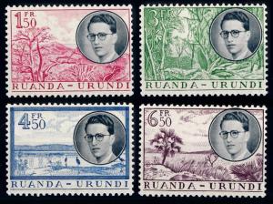 [66539] Rwanda Urundi 1955 Flora Plants Trees visit King Boudewijn  MNH