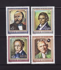 Austria 1561-1564 Set MNH Famous Scientists