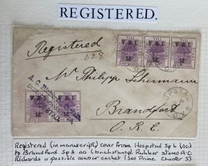 1900 Hoopstad South Africa Boer War Cover To Brantfort ORC Orange River Colony