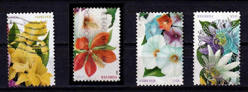 USA 2013-   Flowers  VF-used sets  # 4759-4753