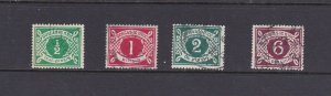 IRELAND - 1925 POSTAGE DUES - SCOTT J1 TO J4 - USED