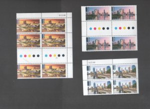 Australian stamps 2018 International Beautiful cities $3 $4.60 $7.50 Blocks Mint 