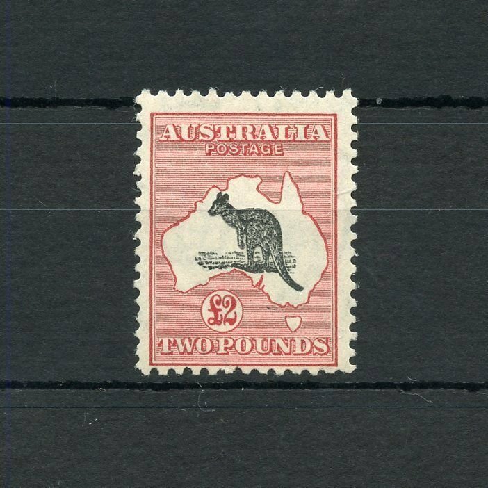 AUSTRALIA  KANGAROO  SCOTT#129, SG#138  MINT LIGHT HINGED--SCOTT VALUE $4000.00