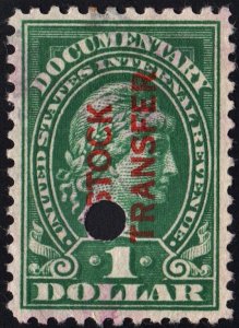 RD11 $1.00 Revenue: Stock Transfer (1918) Cut Cancelled