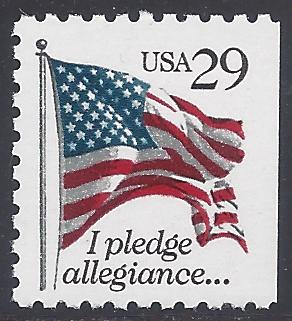 #2593 29c I Pledge Allegiance...Booklet Single 1992 Mint NH