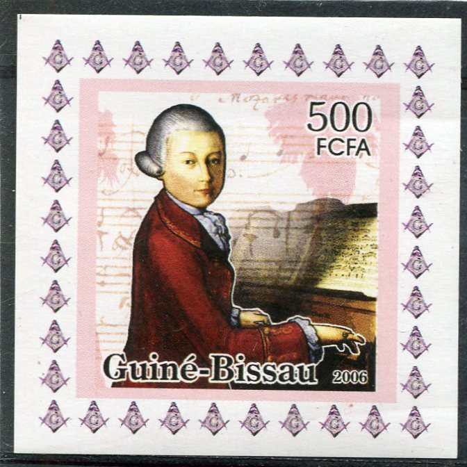 Guinea Bissau 2006 MOZART Deluxe s/s Mint (NH)