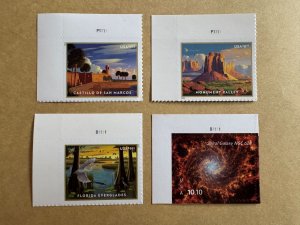 USA US USPS Authentic 2021-2025 Castillo, Everglades, Valley, Galaxy in MNH VF