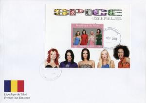 Chad 2018 FDC Spice Girls Reunion Tour Ginger Baby 1v M/S Cover Music Stamps