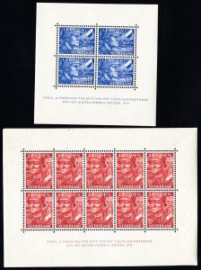 Netherland Stamps # B144a-45a MNH XF Souvenir Sheet Scott Value $175.00