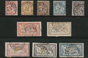 France Office in Alexandria Egypt Scott 20-31 used 1902-1...