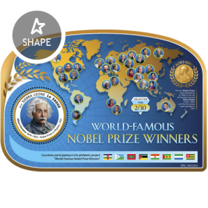 SIERRA LEONE - 2019 - Nobel Prize, Albert Einstein - Perf Souv Sheet - MNH