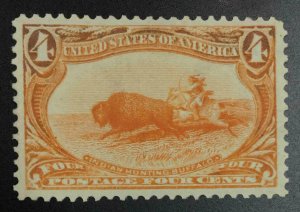 MOMEN: US STAMPS #287 MINT OG NH PSE GRADED CERT XF-90J LOT #75778