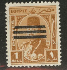 EGYPT Scott 343 MNH** Bar overprint 1953