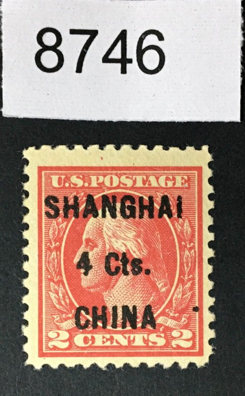 US # K18 SHANGHAI CHINA MINT OG H CAT. $100 LOT #8746