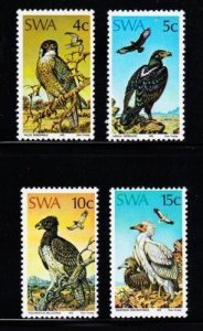 Album Treasures South West Africa Scott # 373-376 Birds of Prey Mint NH