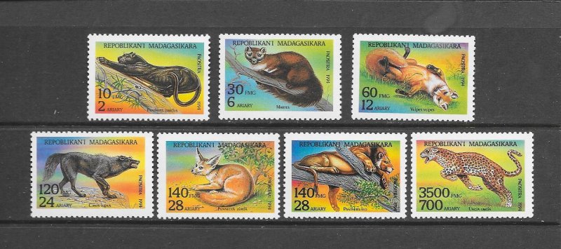 MALAGASY #1182-88 WILD ANIMALS   MNH