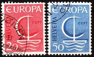 SWITZERLAND 1966 EUROPA. Compete set, Used