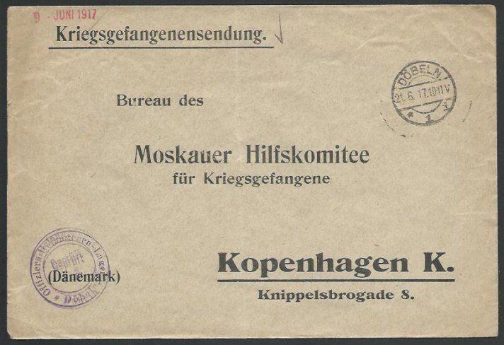 GERMANY 1917 POW cover to Denmark..........................................58091