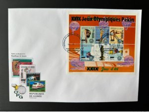 2008 Guinea FDC Mi. 6265-6269 Overloaded Sydney 2000 Beijing 2008 Olympic Games-