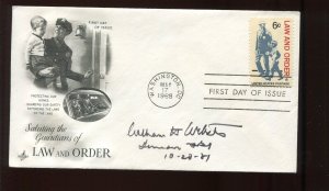 WILLIAM H WEBSTER FBI DIRECTOR SIGNED COVER LV2813