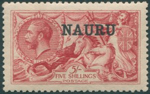 Nauru 1916 5s bright carmine SG22 unused