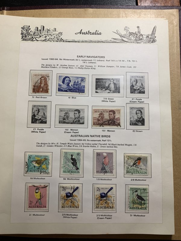 STAMP STATION PERTH Australia #Collection 1928 to Christmas1974 -Used- Unchecked