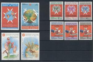 Medicine Refugees Charity Peace Sovereign Order of Malta 10 MNH stamps set