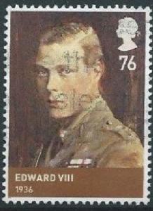 GROSSBRITANNIEN GRANDE BRETAGNE GB 2012   WINDSOR: EDWARD VIII (1936) 76P SG ...