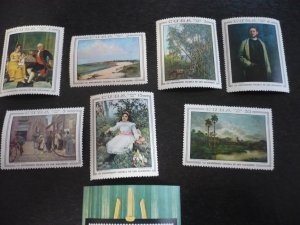 Stamps - Cuba - Scott# 1378-1385 -Mint Hinged Set of 7 Stamps & 1 Souvenir Sheet
