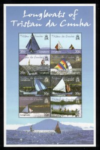 TRISTAN DA CUNHA 2001 Tristan Longboats; Scott 685, SG 708a; MNH