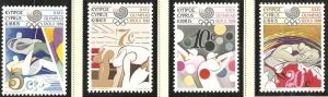 Cyprus 1988 Scott 705-708 Summer Olympics MNH