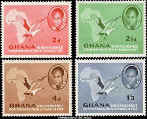Ghana Scott 1-4 Mint never hinged.