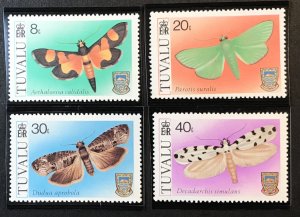 Tuvalu 138-41 MNH Moths