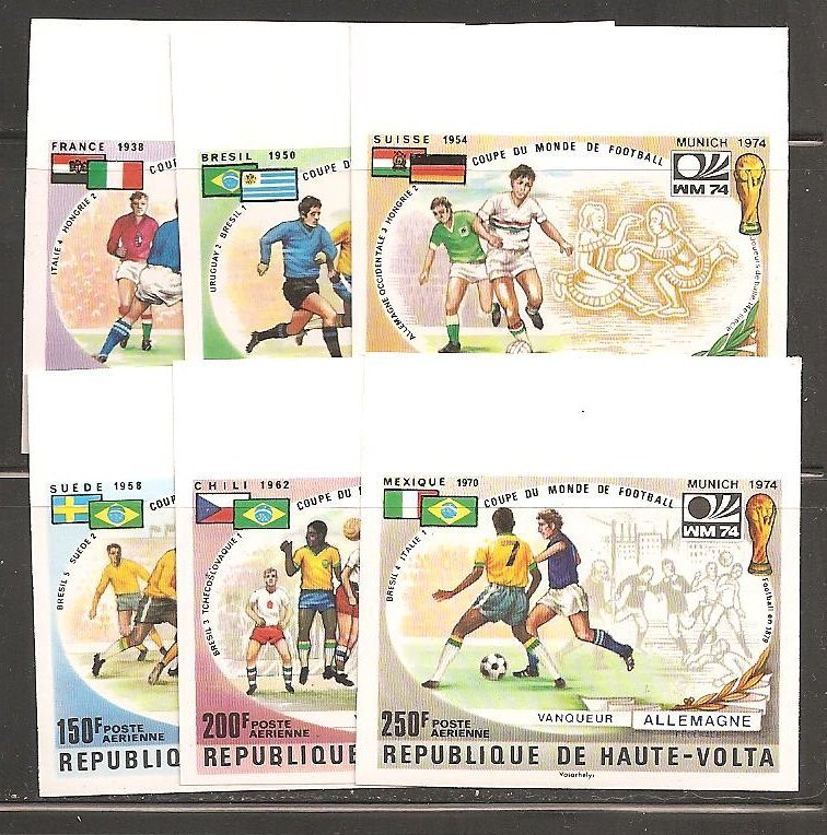 Burkina Faso SC 335-7,C193-6 IMPERF MNH