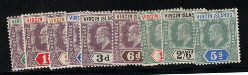 Virgin Islands #29 - #37Mint Fine - Very Fine Original Gum Hinged Set