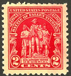 U.S. #680 MINT OG NH THIN