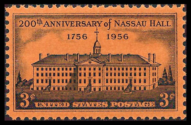 Scott 1083    3¢ 200th Anniversary Nassau Hall Single, MNH