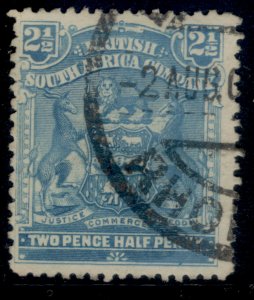 RHODESIA QV SG80, 2½d dull blue, FINE USED.