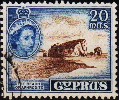 Cyprus. 1955 20m S.G.178 Fine Used