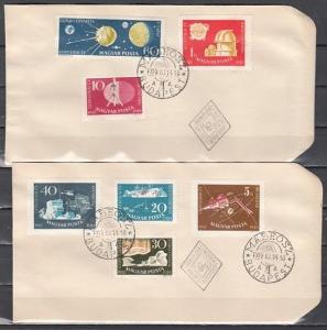 Hungary, Scott cat. 1212-1218. Antarctica issue. 2 First day covers.