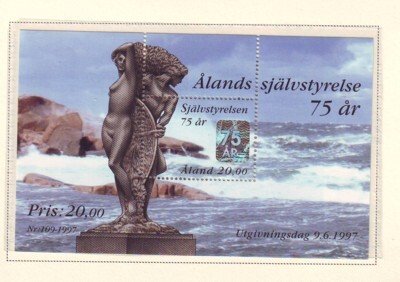 Aland Finland Sc 137 1997 Autonomy stamp sheet mint NH