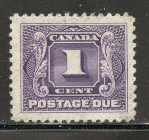 Canada Scott J1 Unused H MOG - 1906 1c Postage Due - SCV $25.00