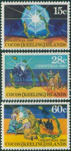 Cocos Islands 1980 SG50 Christmas set MNH