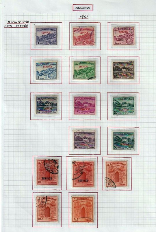 PAKISTAN 1960s M&U Collection on Pages(Aprx 160 Items) (goy 637