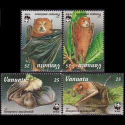 VANUATU 1996 - Scott# 673-6 WWF-Bats Set of 4 NH